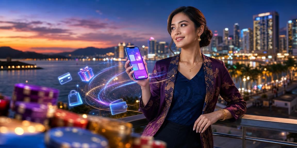 Pengguna Kota Kinabalu membuat deposit mudah alih untuk permainan Roulette dalam talian